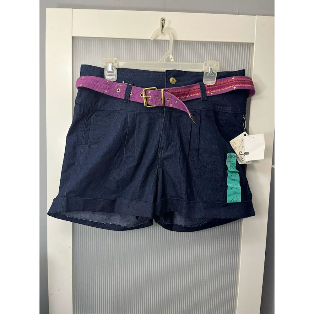 M_Size 15 Southpole Lowrise pleated shorts Dark Wash